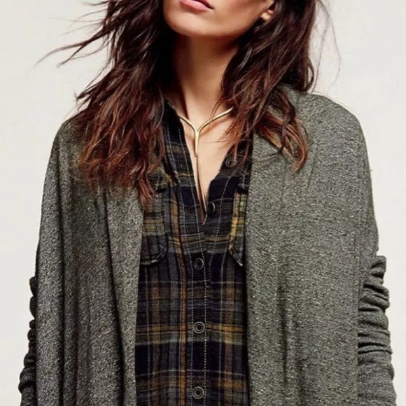 Free People Maxi Afternoon Wrap Olive or Sienna - Picture 6 of 8